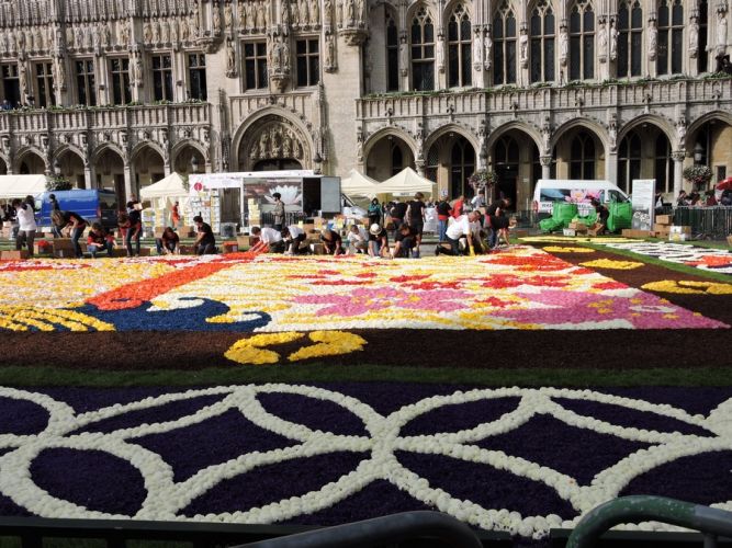 tapis fleur bruxelles