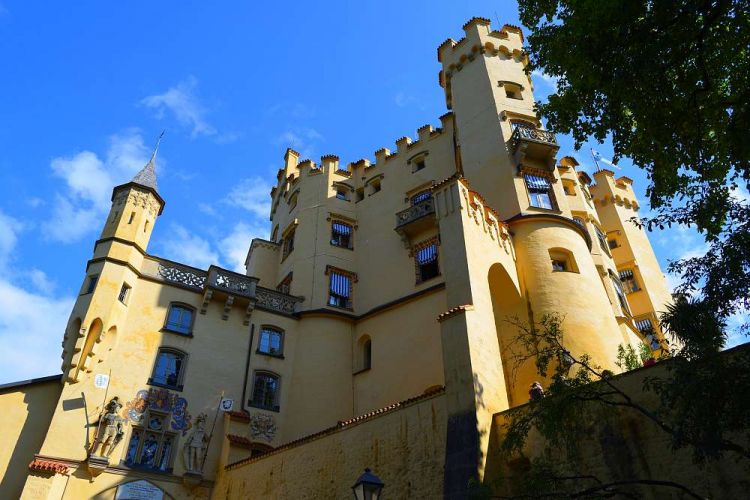 chateau-hohenschwangau-vue-de-dessous