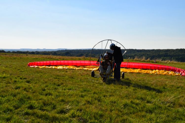 paramoteur installation nacelle