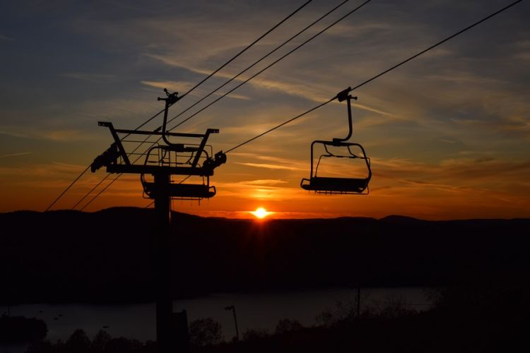 coucher de soleil mont tremblant