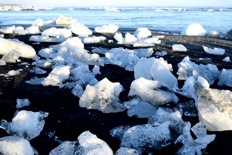 plage icebergs islande